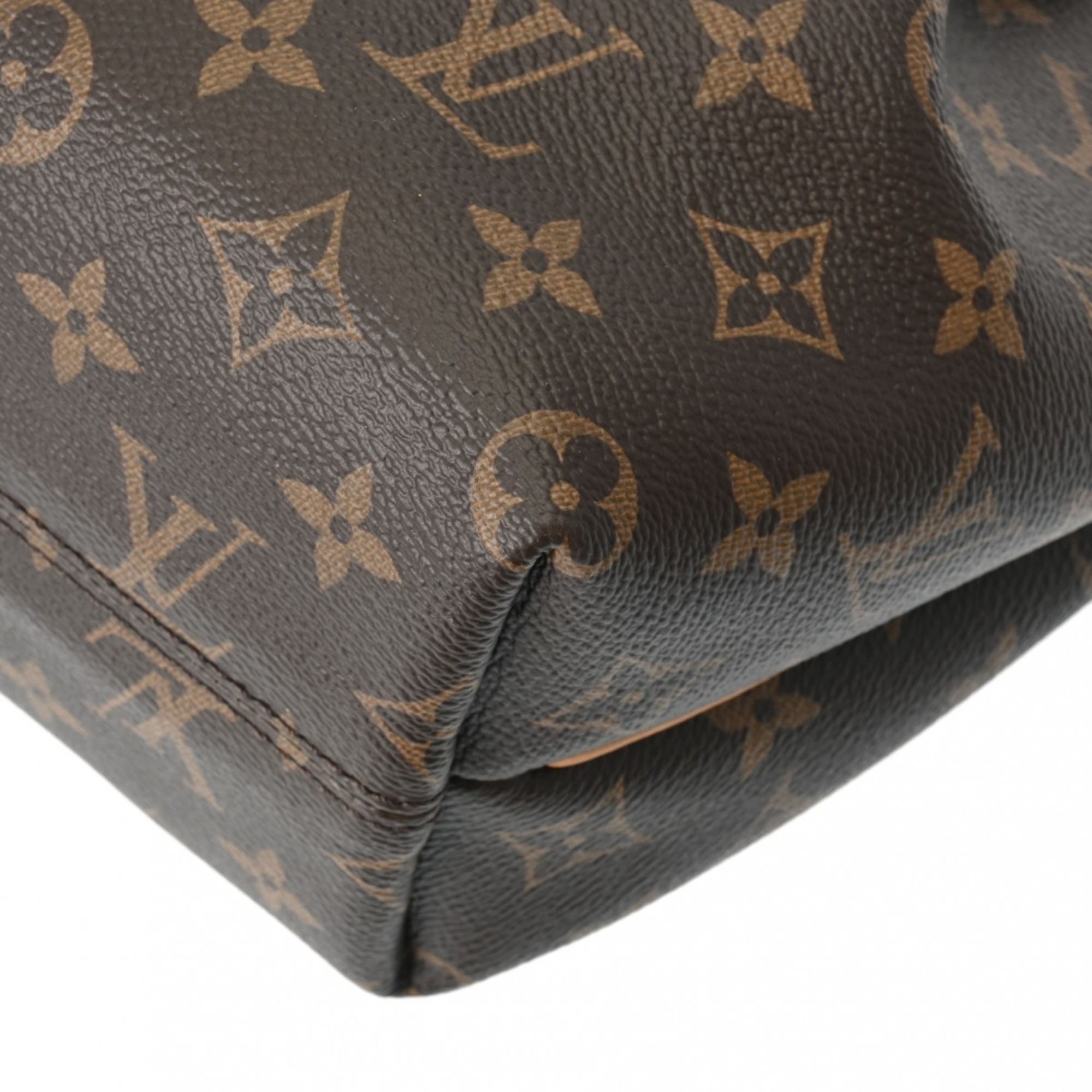 LOUIS VUITTON Louis Vuitton Monogram Turen PM Brown M48813 Women's Canvas Handbag