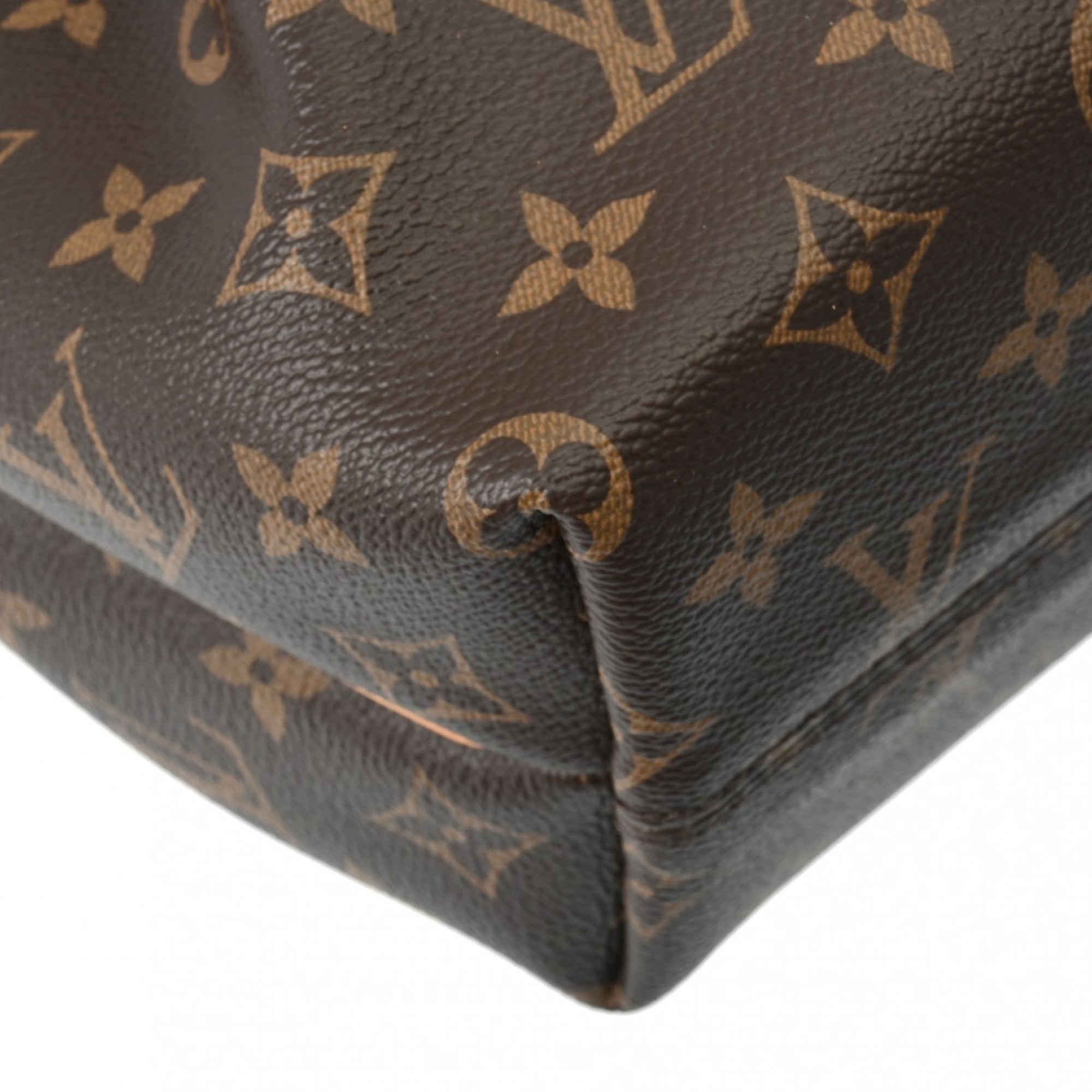 LOUIS VUITTON Louis Vuitton Monogram Turen PM Brown M48813 Women's Canvas Handbag