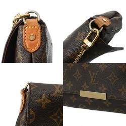 LOUIS VUITTON Louis Vuitton Monogram Favorite MM Brown M40718 Women's Canvas Shoulder Bag