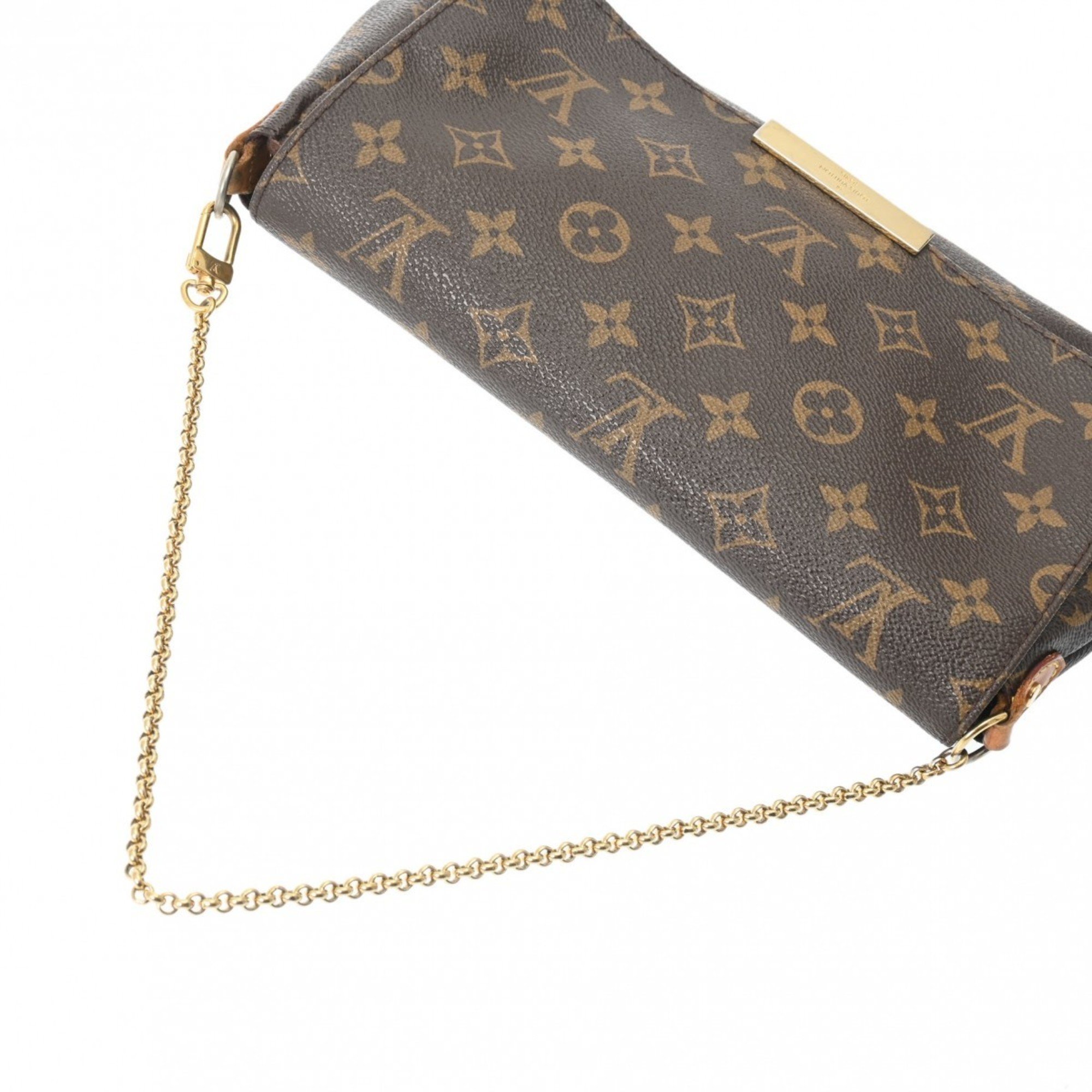 LOUIS VUITTON Louis Vuitton Monogram Favorite MM Brown M40718 Women's Canvas Shoulder Bag