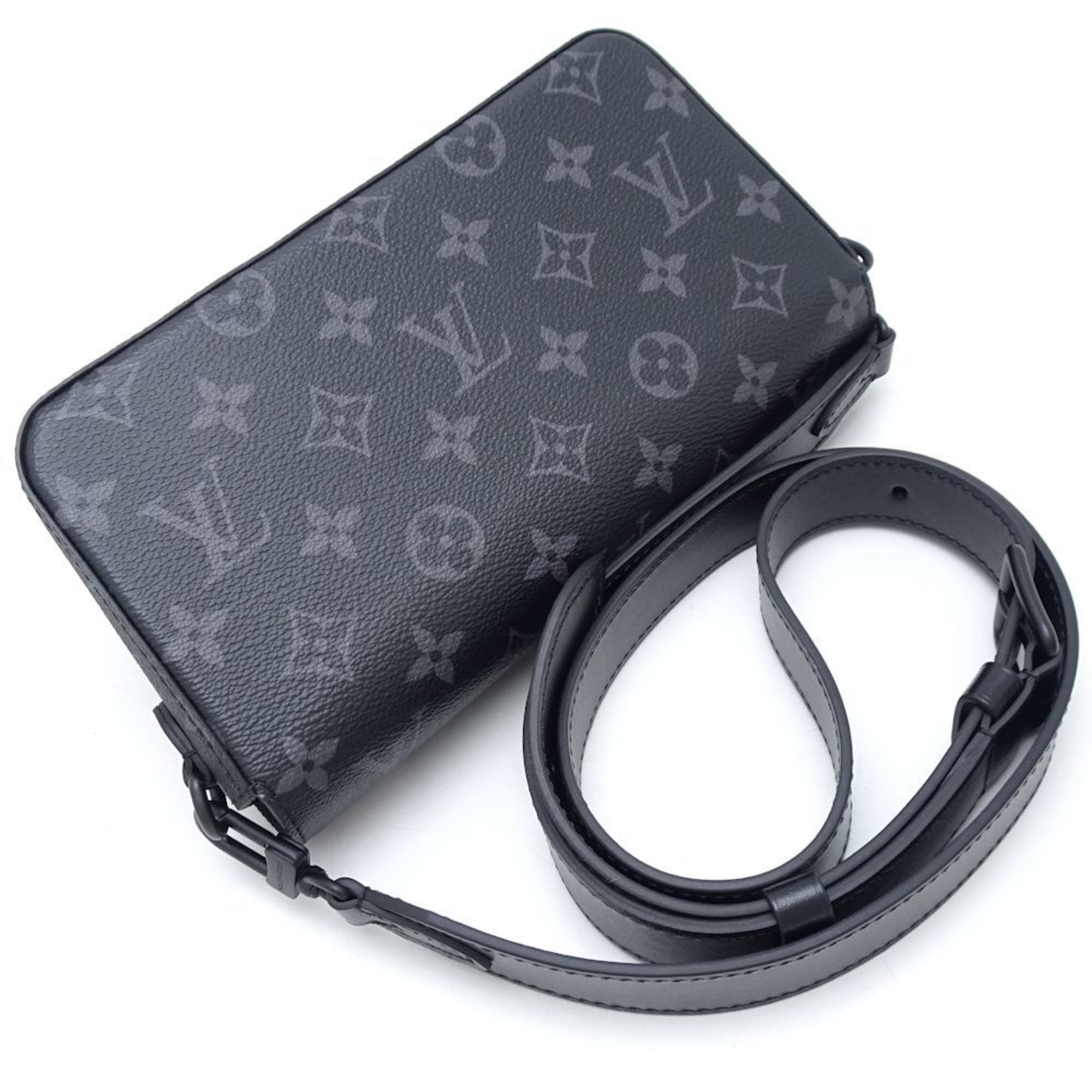 LOUIS VUITTON Louis Vuitton Monogram Eclipse Montsouris Wearable Wallet M83567 Shoulder Bag Noir 351467