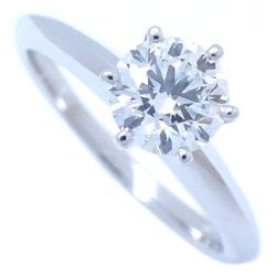 TIFFANY&Co. Tiffany Solitaire Ring, Single Diamond 0.58ct, Pt950 Platinum, 292166