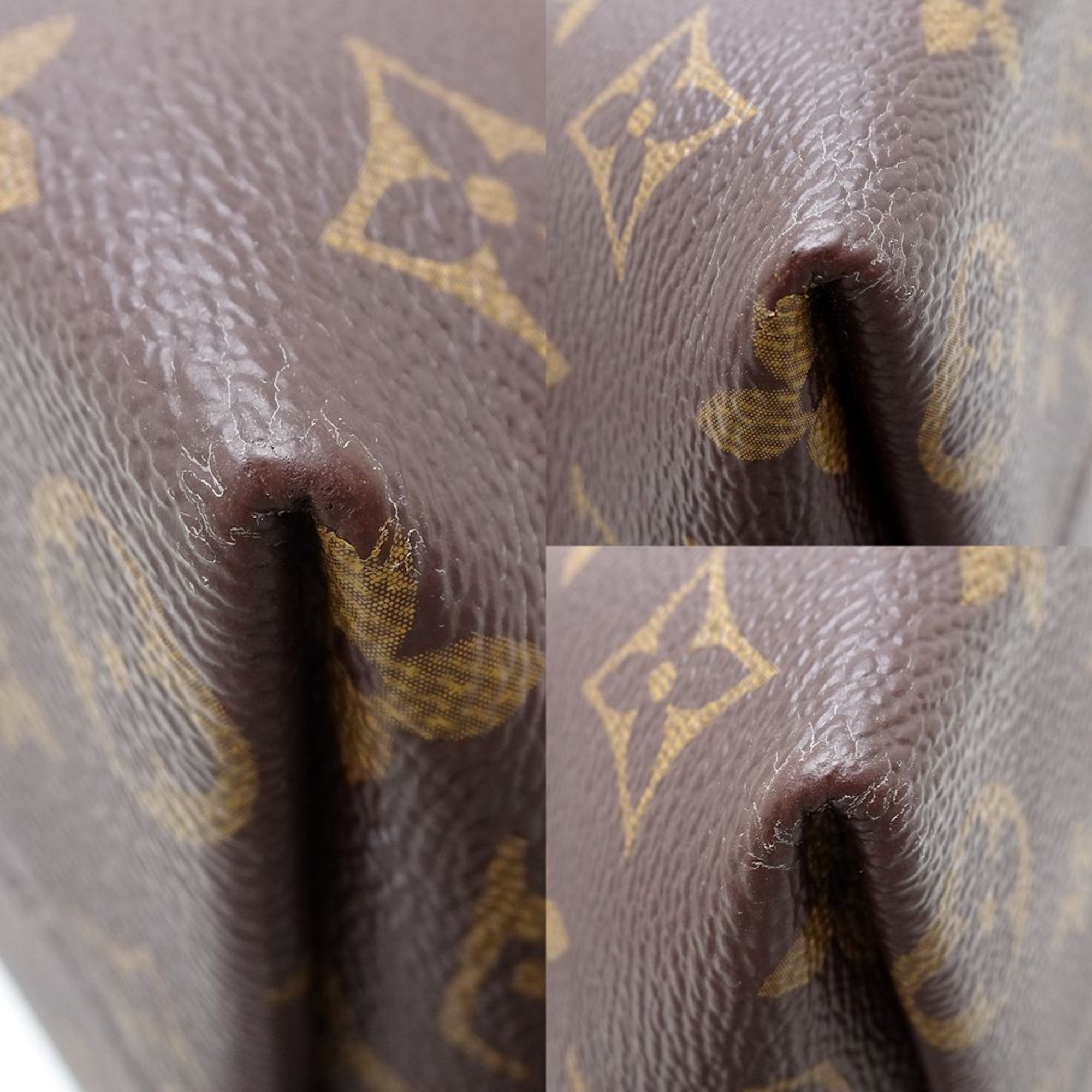 LOUIS VUITTON Louis Vuitton Monogram Iena PM M42268 Tote Bag Brown 351496