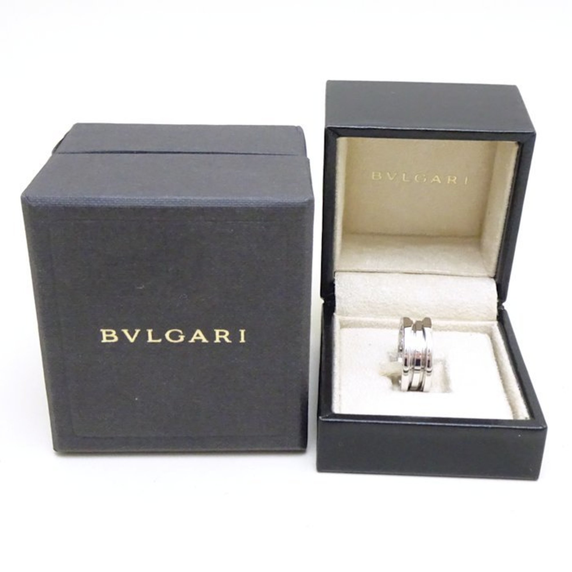 BVLGARI B.zero1 Ring 3 Bands S #54 K18WG White Gold 292183