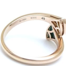 BVLGARI Diva Dream Ring Malachite Diamond #49 356451 K18PG Pink Gold 292182