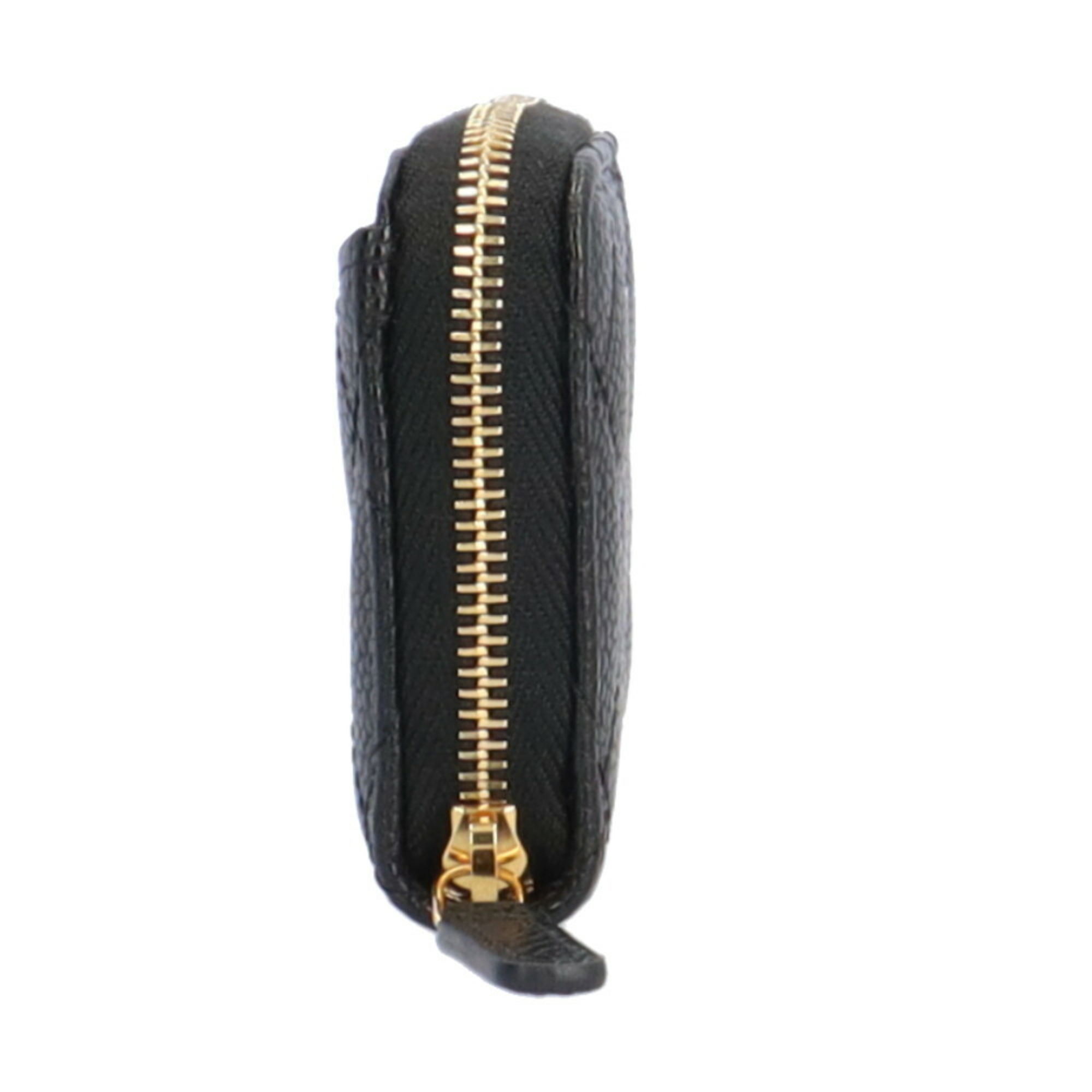 CHANEL Classic Zip Matelasse Coin Case Caviar Skin AP0216 Women's