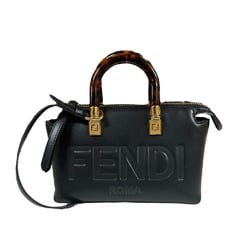 Fendi By The Way Shoulder Bag Leather 8BS067 Black Women's FENDI 2way