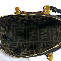 Fendi By The Way Shoulder Bag Leather 8BS067 Black Women's FENDI 2way