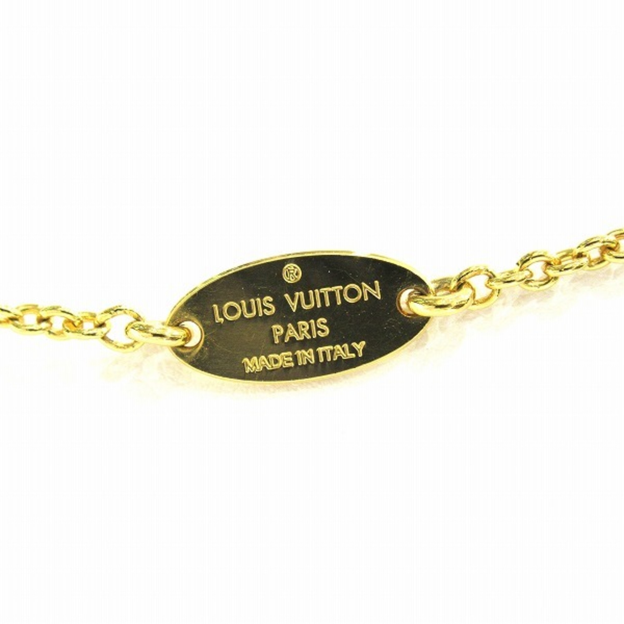 Louis Vuitton Essential V Necklace Gold M61083 Accessories Men Women