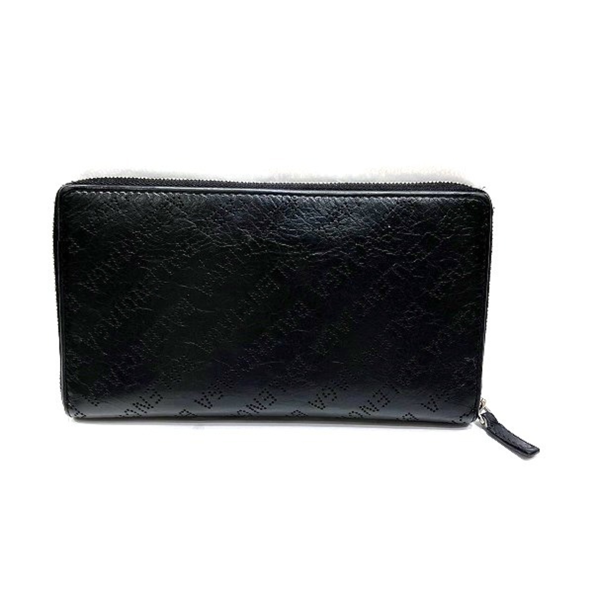 Balenciaga Cash Continental Round 594317 D6WZN 1000 Long Wallet for Men and Women