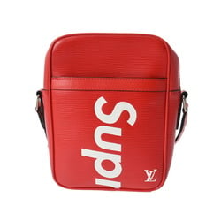 LOUIS VUITTON Louis Vuitton Epi Danube PM Supreme Collaboration Red/White M53417 Unisex Leather Shoulder Bag