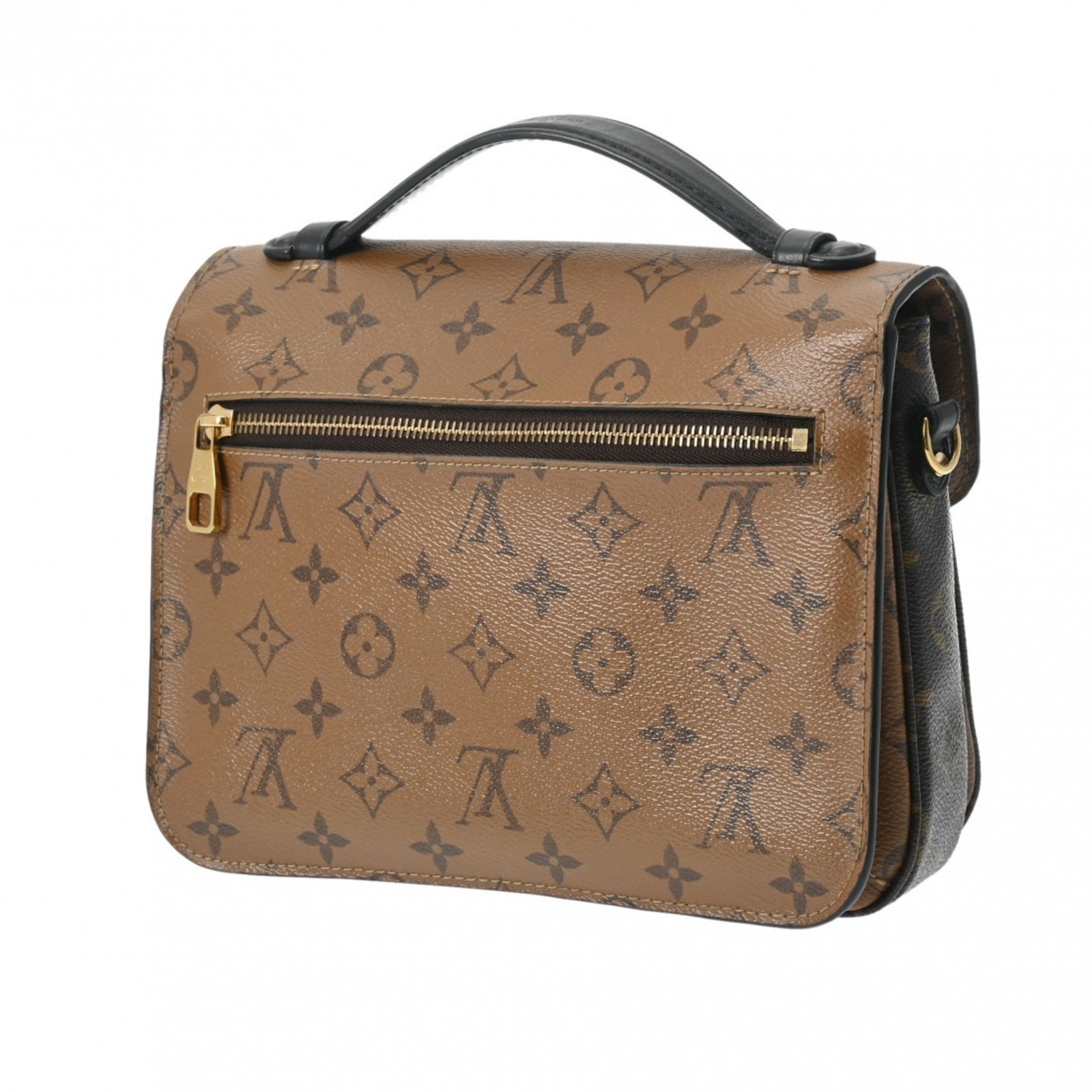 LOUIS VUITTON Louis Vuitton Monogram Reverse Pochette Metis MM Brown M44876 Women's Canvas Bag