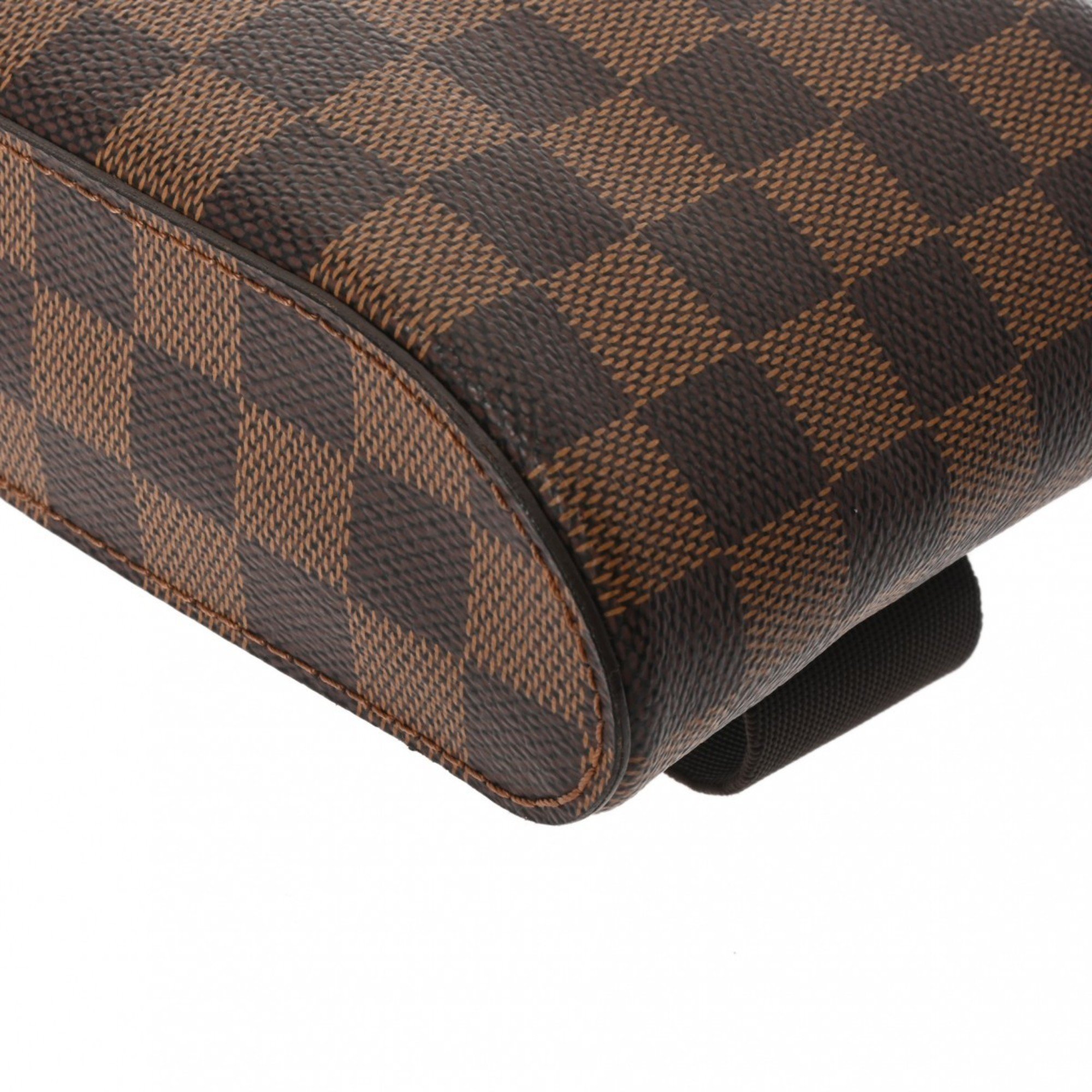 LOUIS VUITTON Damier Geronimos Body Bag Brown N51994 Unisex Canvas Shoulder