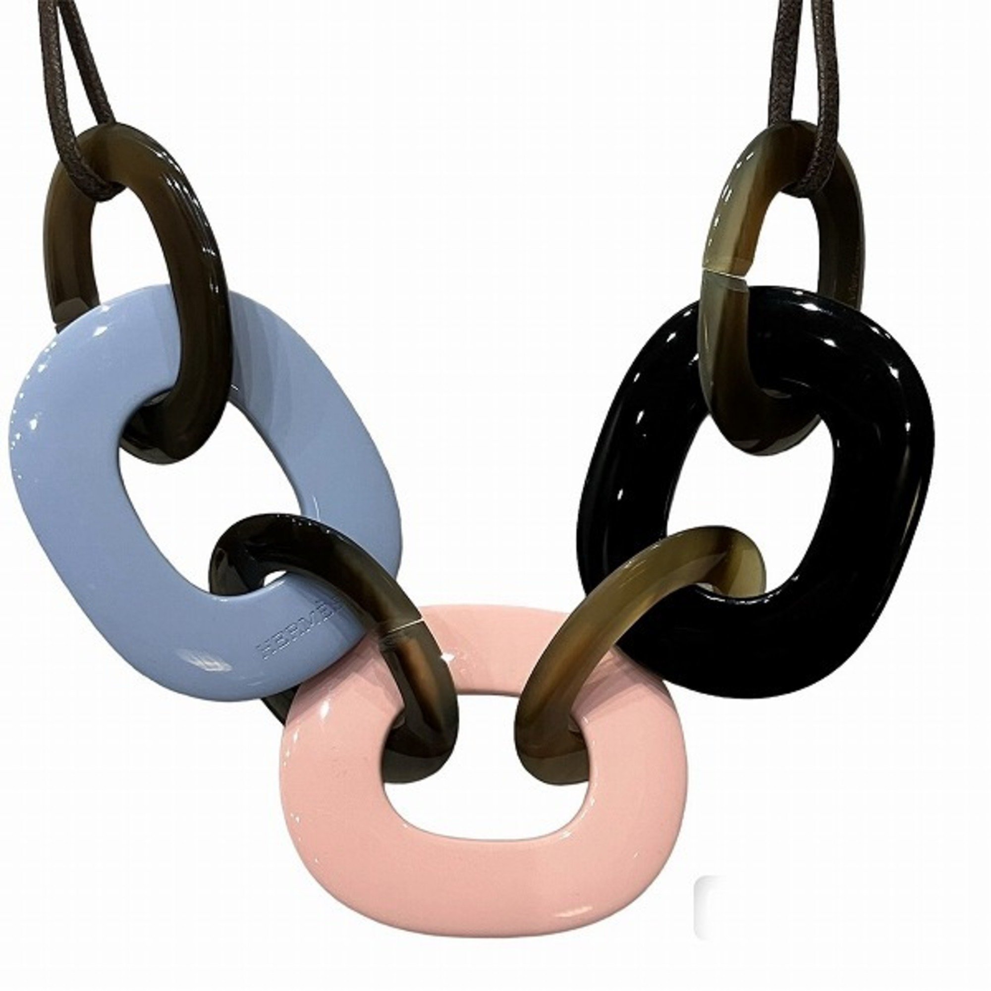 Hermes Karamba Buffalo Horn Accessory Necklace for Women