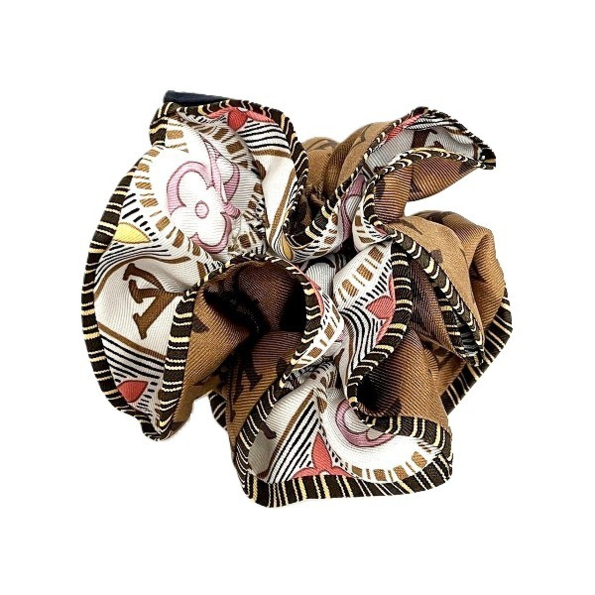 Louis Vuitton Monogram Tiles M78265 Accessories Hair Scrunchie Women's