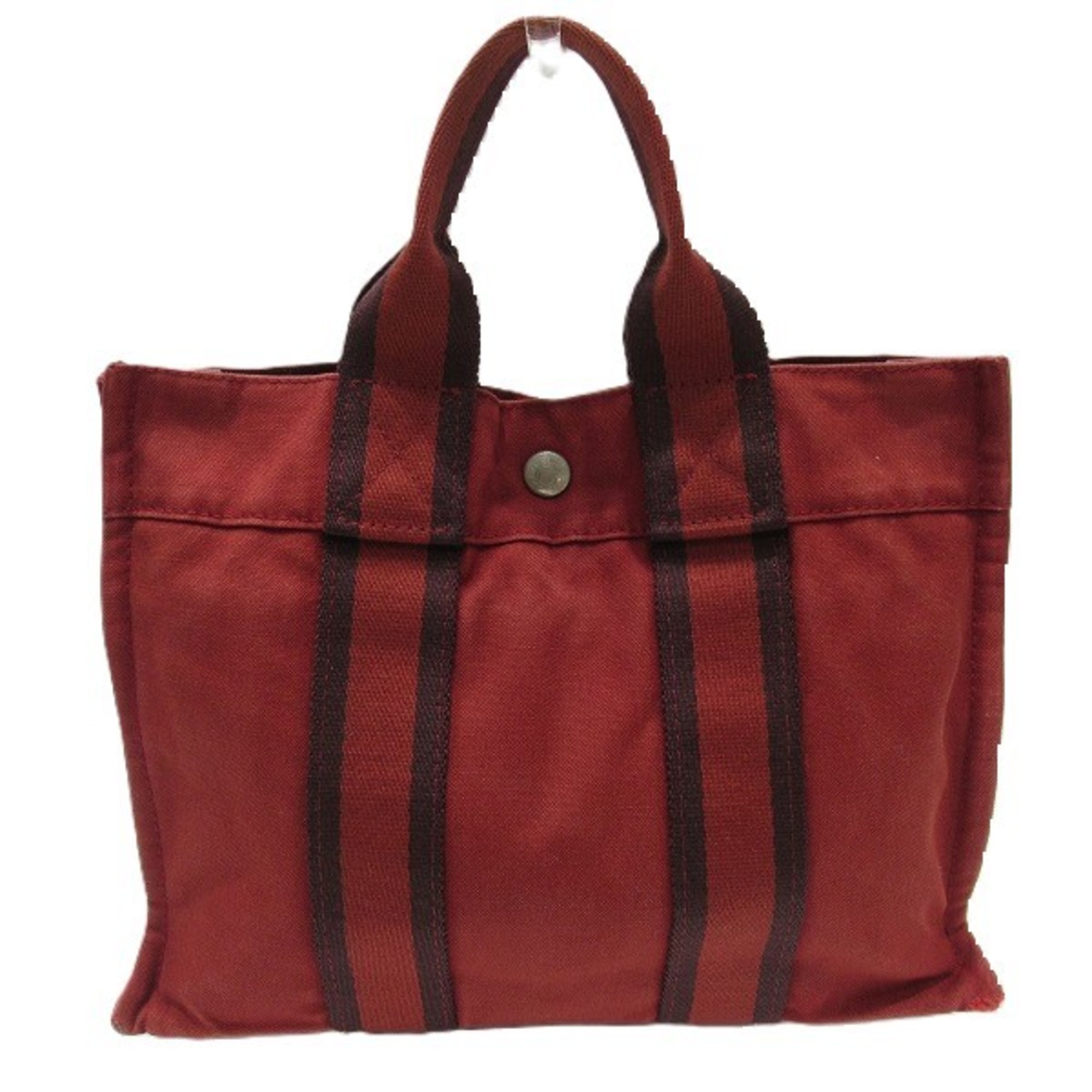 Hermes Foult PM Red Bag Handbag Tote Women's