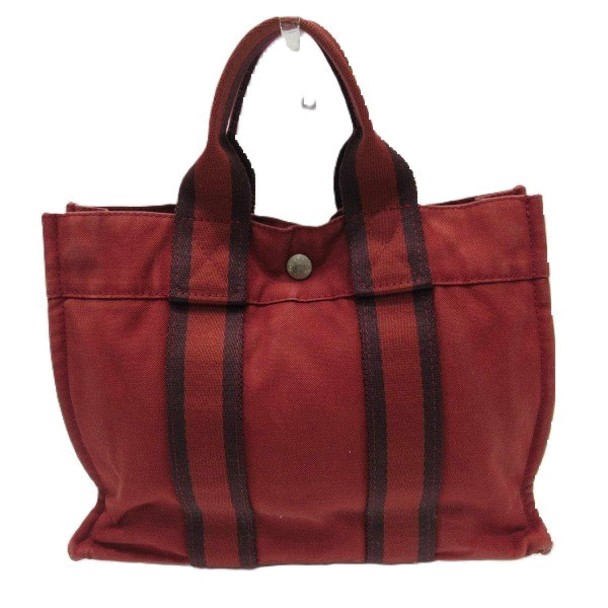 Hermes Foult PM Red Bag Handbag Tote Women's