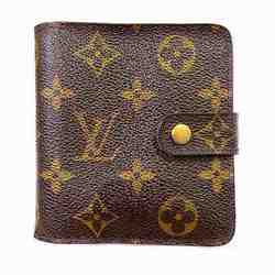 Louis Vuitton Monogram Compact Zip M61667 Bi-fold Wallet for Men and Women