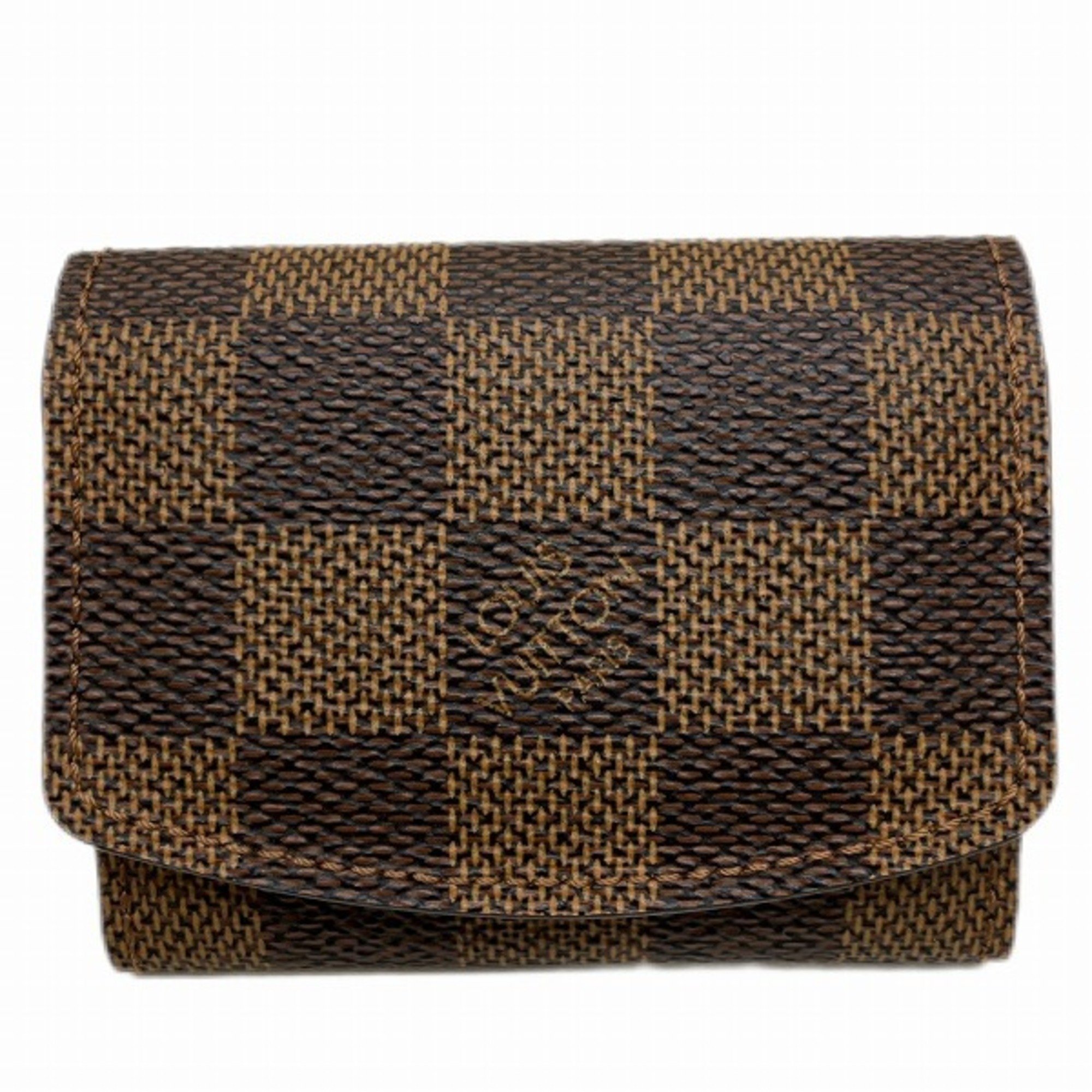 Louis Vuitton Damier Cufflinks Case M64681 Accessories Tri-fold Men's Women's