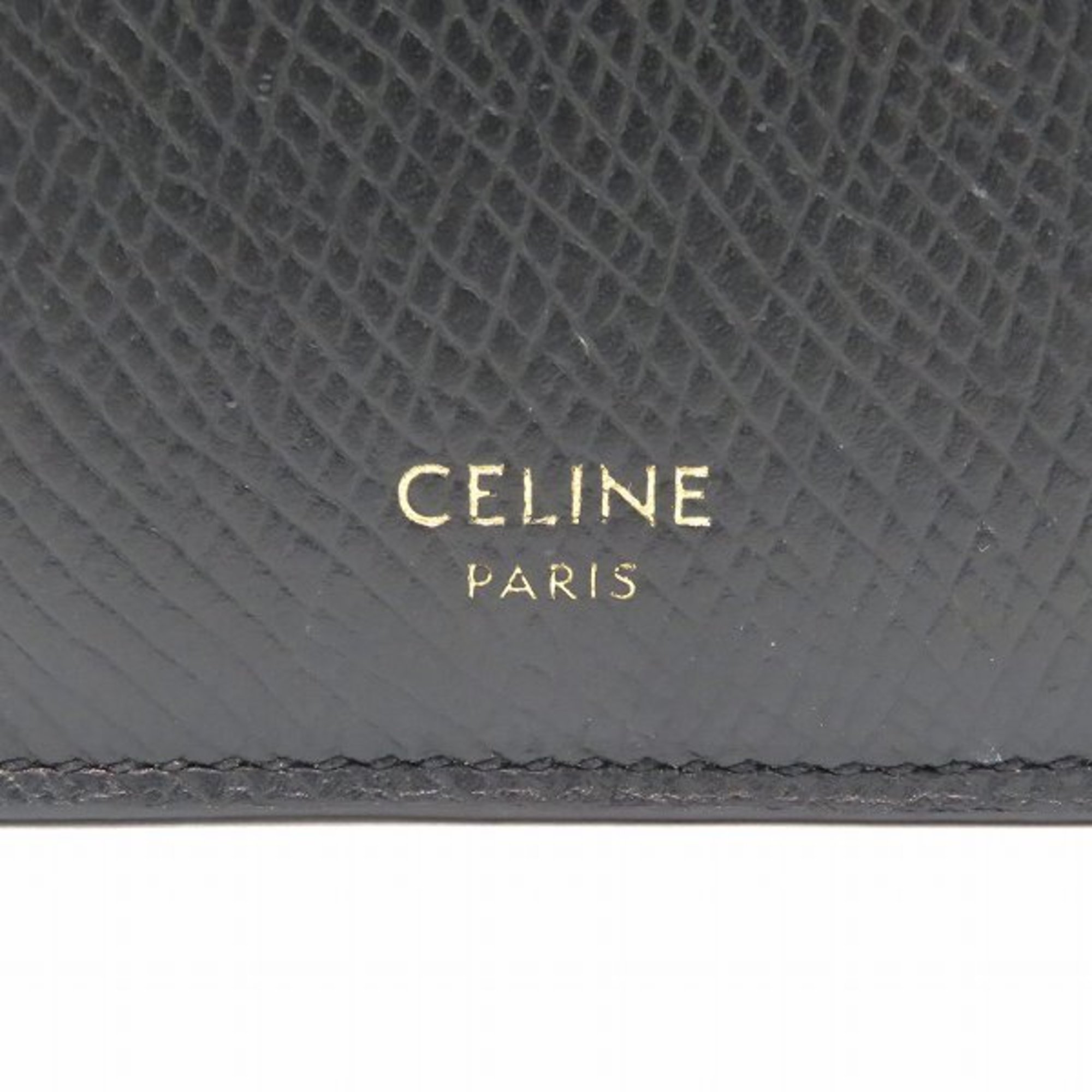 CELINE 10B683BEL Accessories Compact Zip Card Folder Women's Wallet