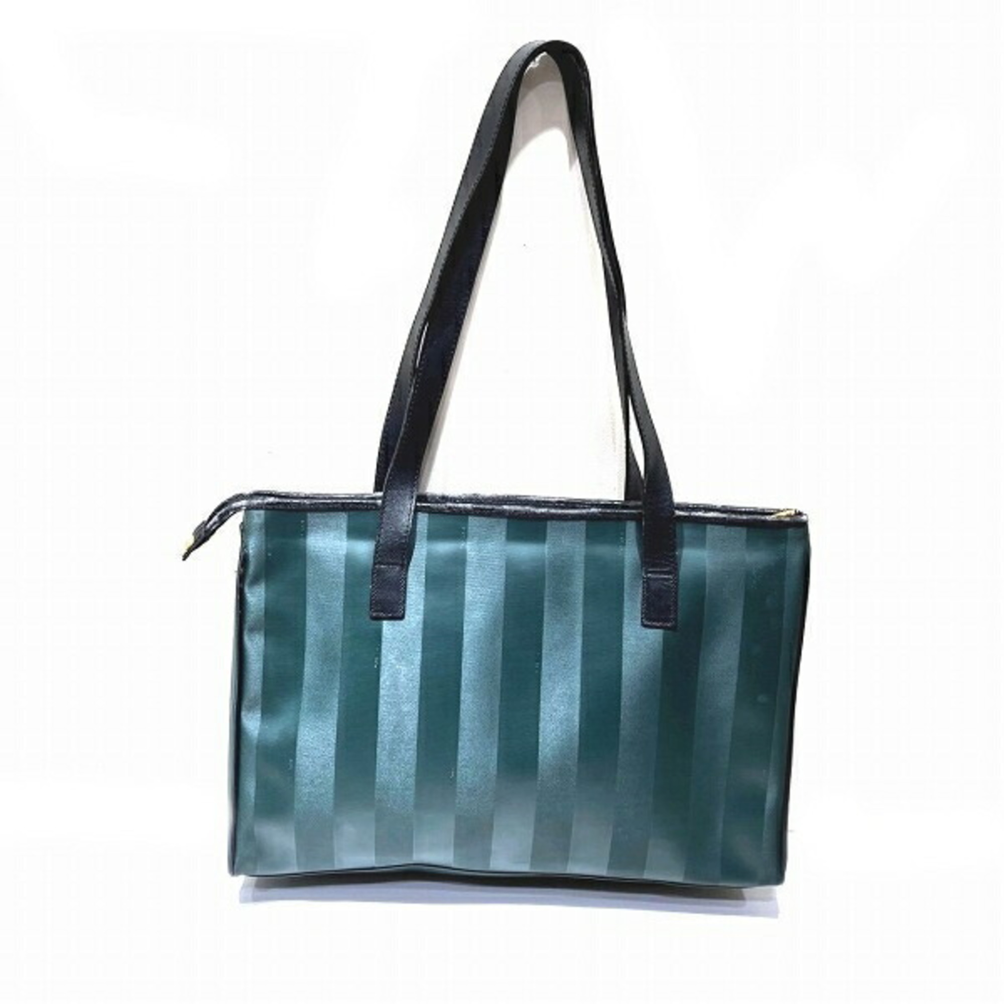 FENDI Pecan Dark Green Bag Tote Shoulder Women's