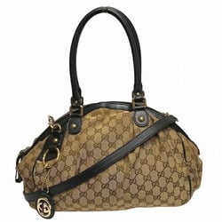 GUCCI Sukey 223974 GG Canvas 2way Bag Shoulder Handbag Women's