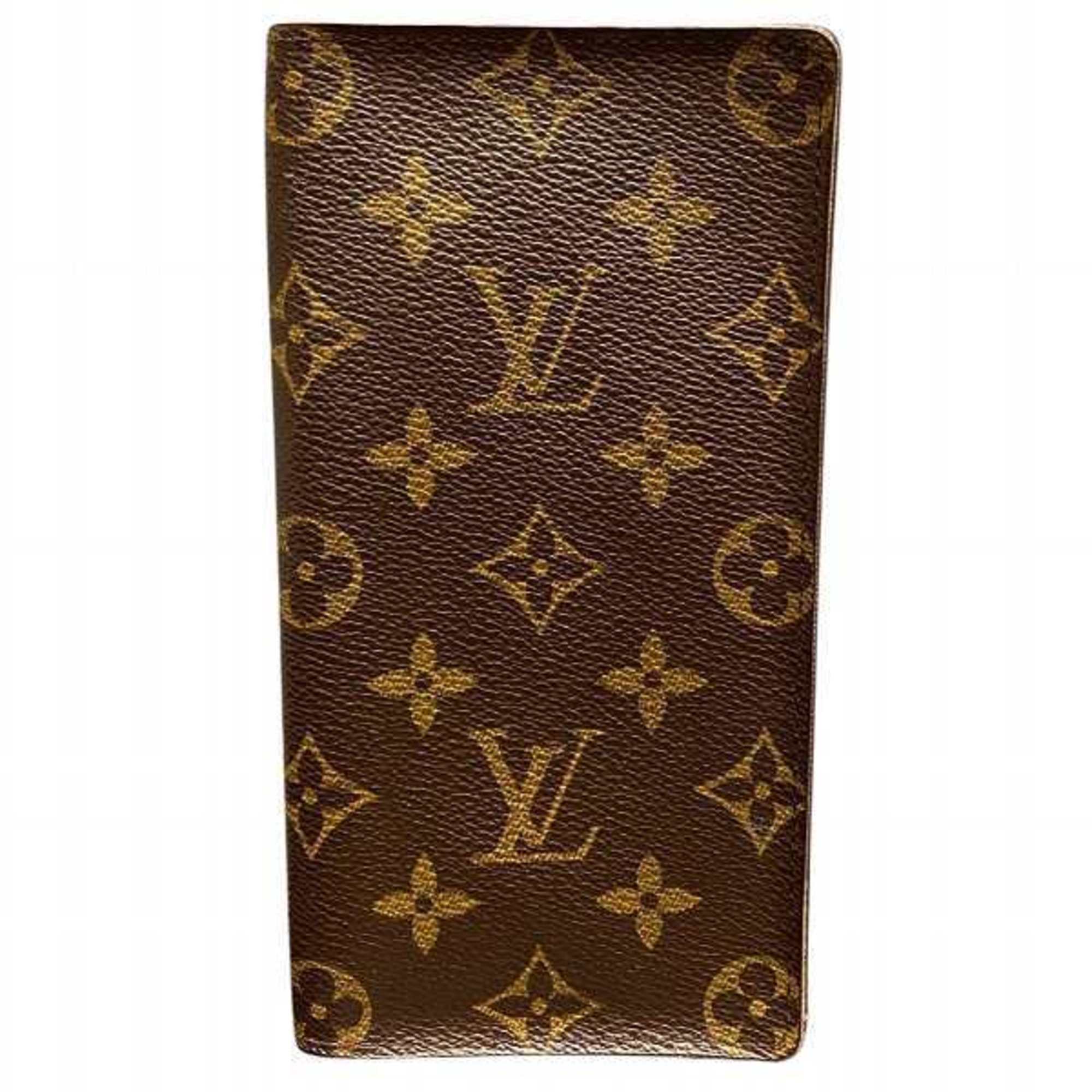 Louis Vuitton Monogram Porte Carte Credit M60825 Billfold Bi-fold Wallet Long Men's