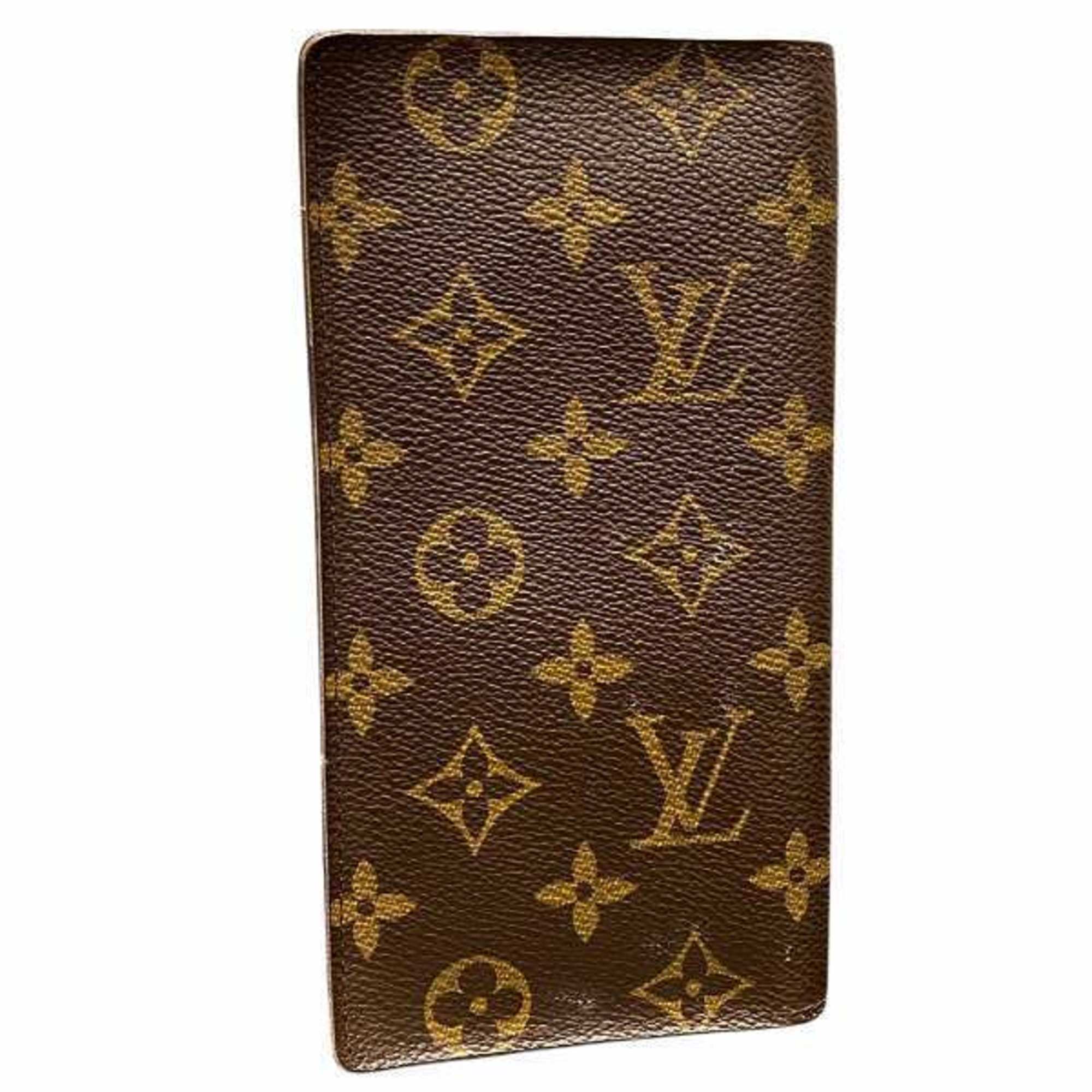 Louis Vuitton Monogram Porte Carte Credit M60825 Billfold Bi-fold Wallet Long Men's