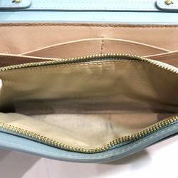 Chloé Chloe Abbey Light Green Leather Wallet Chain for Women