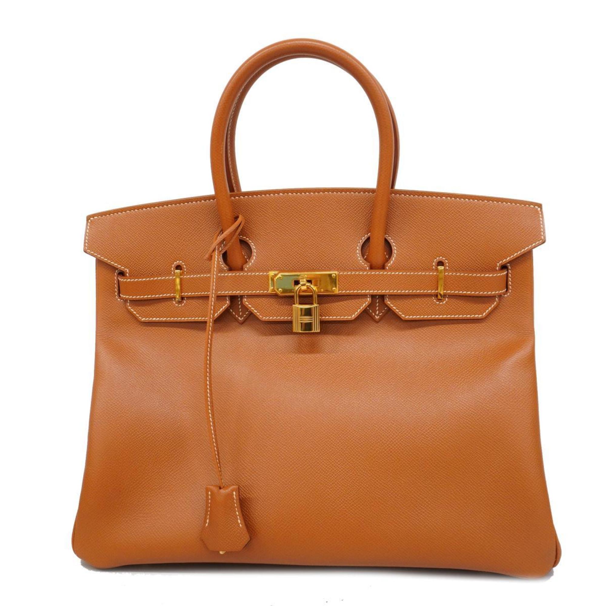 Hermes handbag Birkin 35 □D stamp Couchvel gold ladies