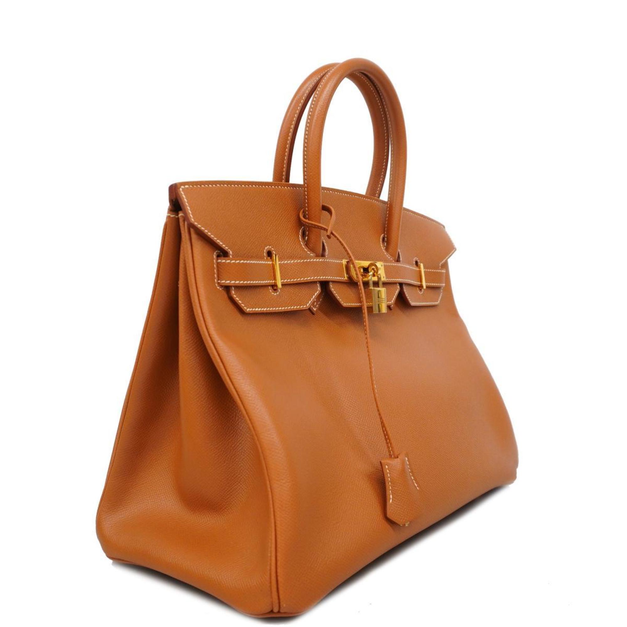 Hermes handbag Birkin 35 □D stamp Couchvel gold ladies