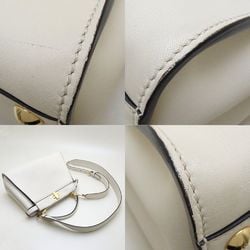 FENDI Peekaboo Small 8BN244 2-Way Bag Leather Ivory 351481