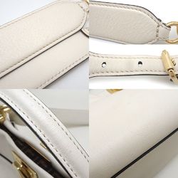 FENDI Peekaboo Small 8BN244 2-Way Bag Leather Ivory 351481