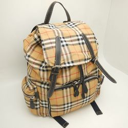 BURBERRY Backpack 8005141 Check Nylon x Leather Beige 251910