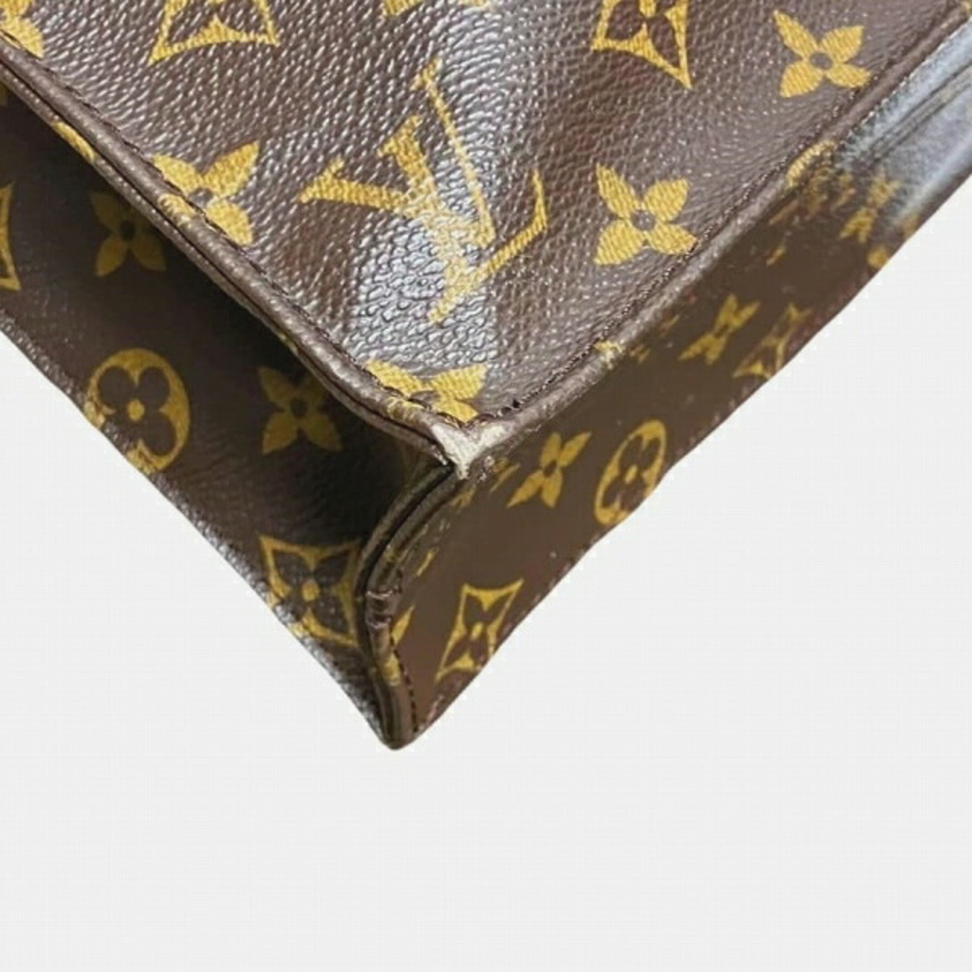 Louis Vuitton Monogram Sac Plat M51140 Bag Tote Men's Women's