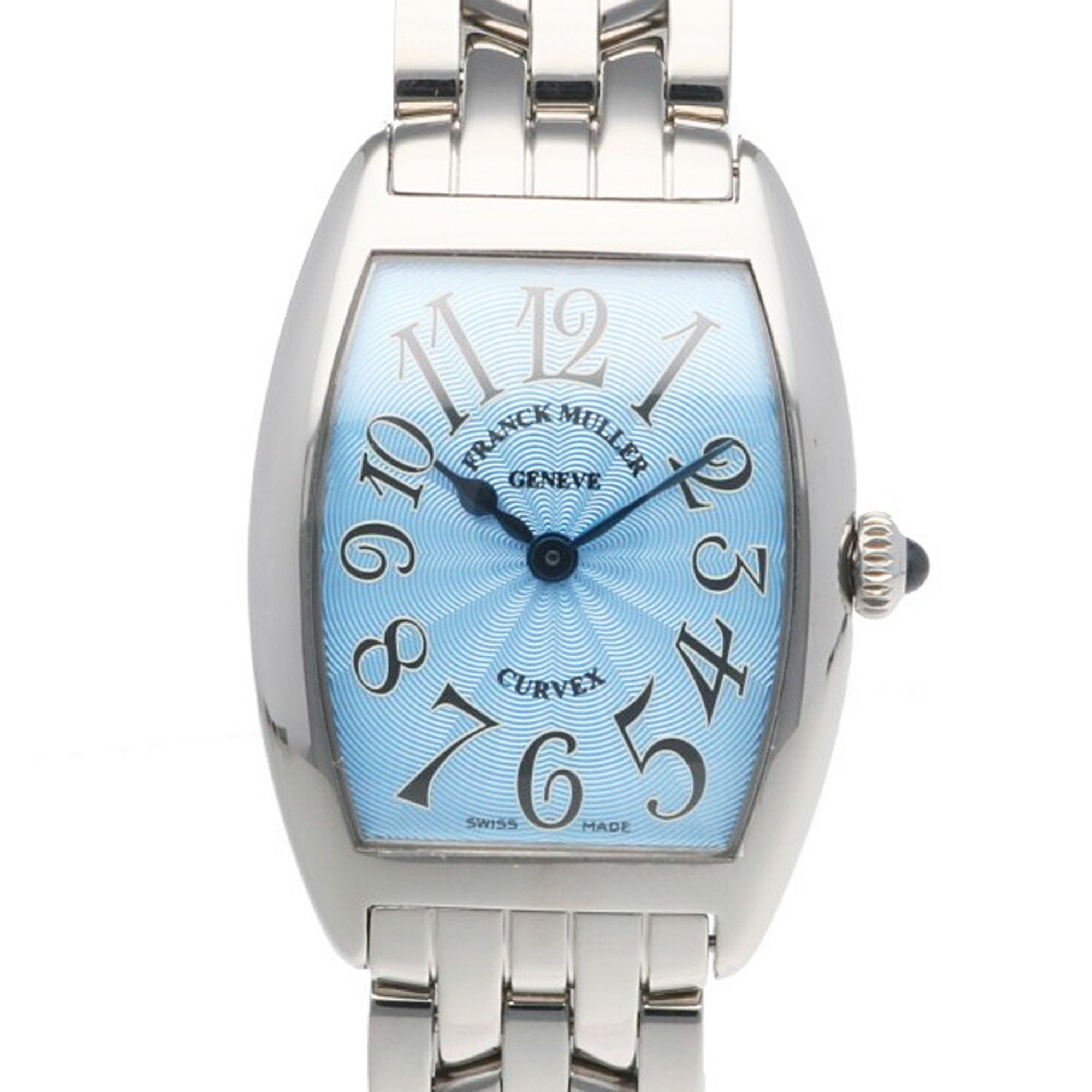 Franck Muller Tono Curvex Watch Stainless Steel 1752 Quartz Ladies FRANCK MULLER