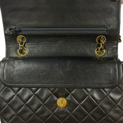 Chanel W Flap 23 Matelasse Shoulder Bag Lambskin A01113 Black Women's CHANEL Chain