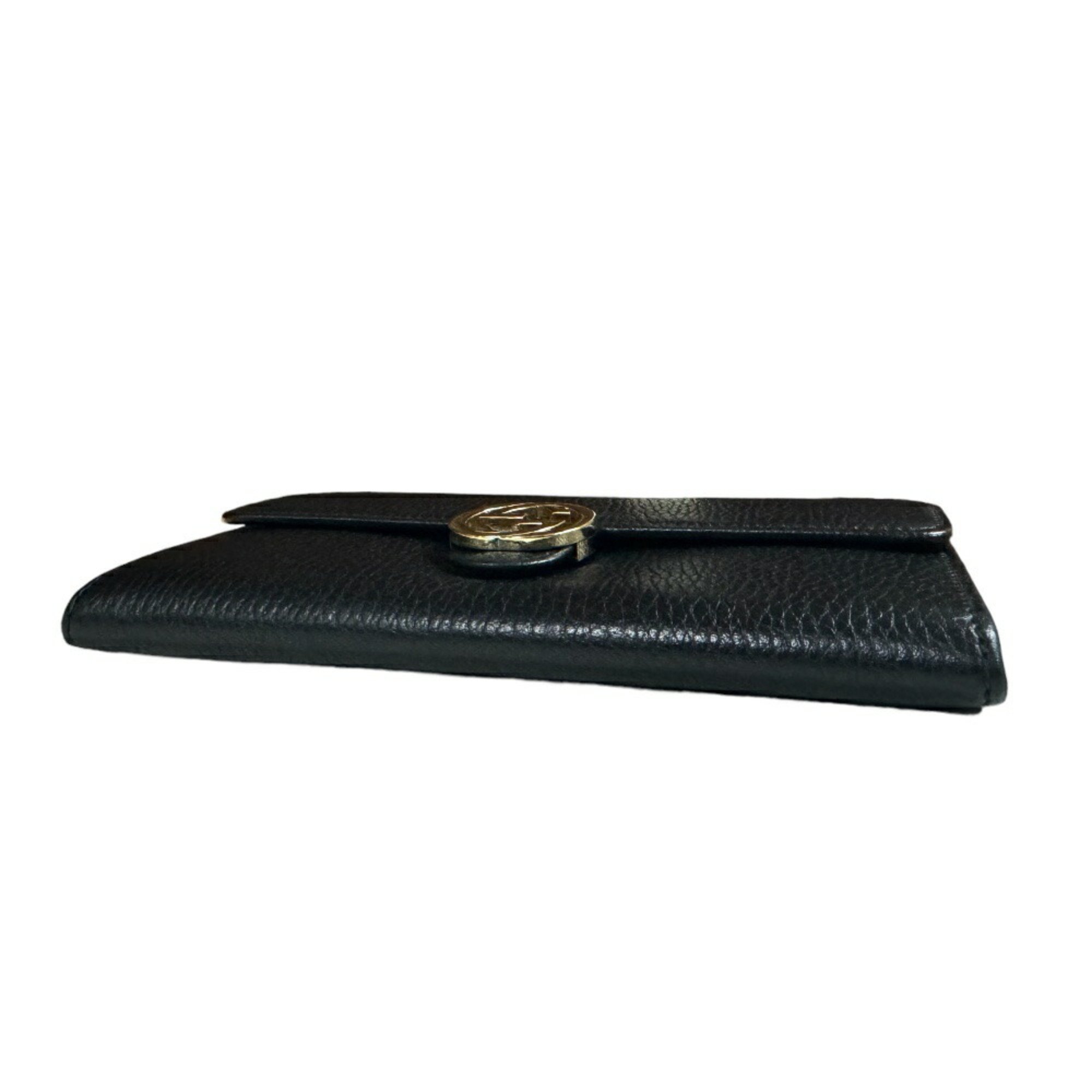 Gucci Interlocking G Long Wallet Leather 615524 Men's GUCCI Outlet