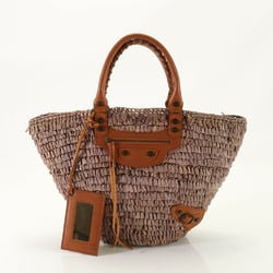 Balenciaga Raffia 515859 Leather Handbag Shoulder Hand EEY AL12-10