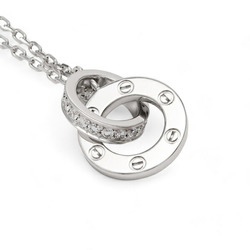 Cartier Love K18WG White Gold Necklace