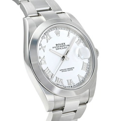 Rolex ROLEX Datejust 41 126300 White Roman Dial Watch Men's