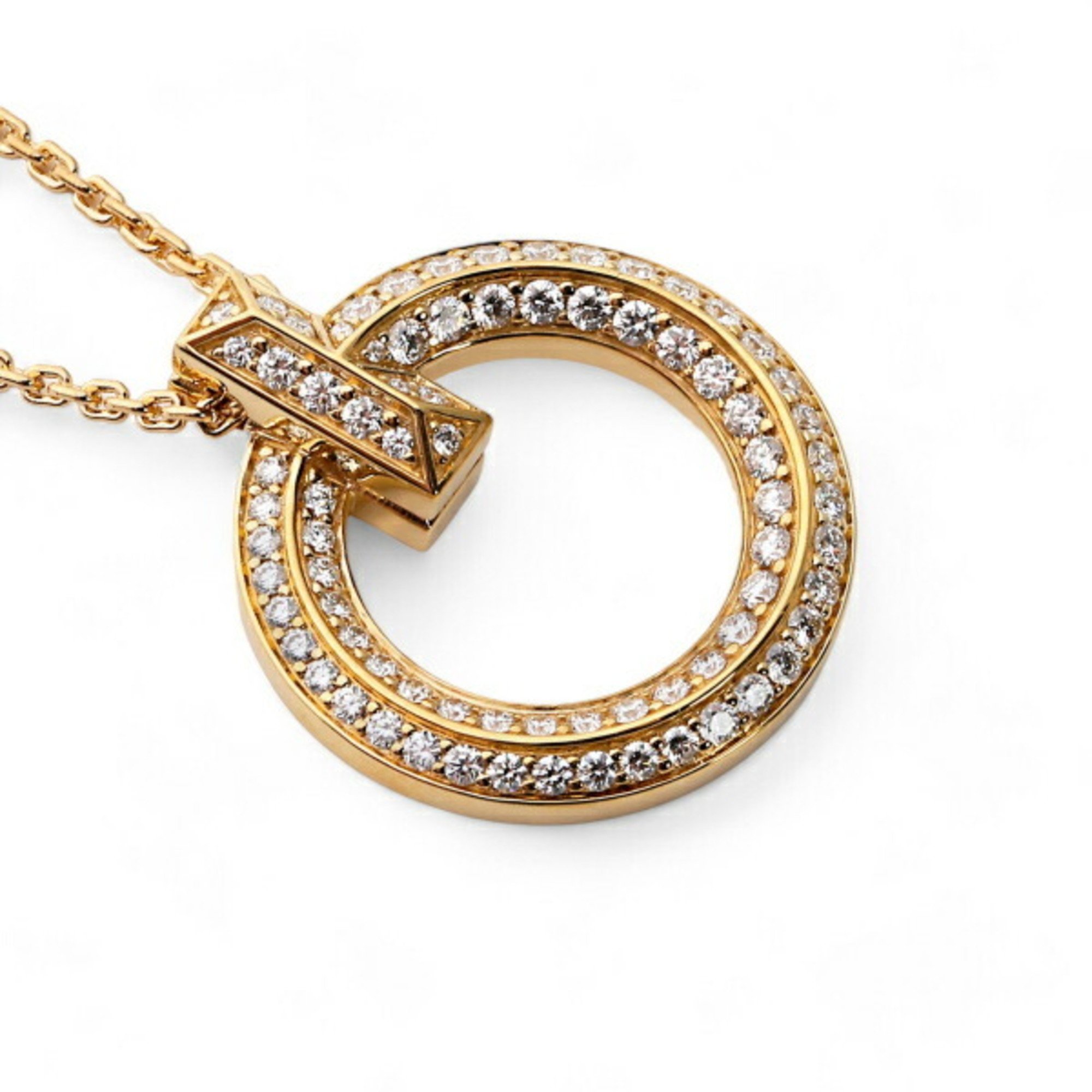 Tiffany T One Circle K18YG Yellow Gold Necklace