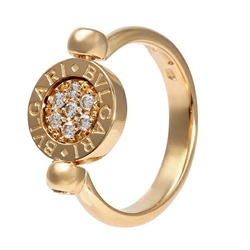 BVLGARI Flip K18YG Yellow Gold K18WG White Ring