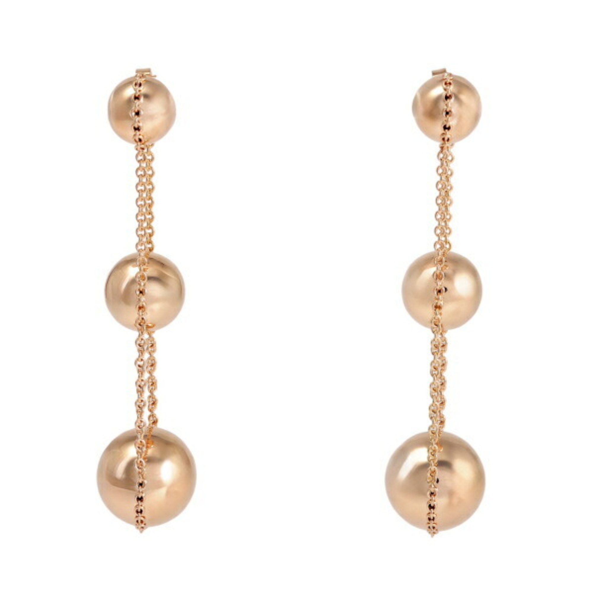 Tiffany HardWear Triple Drop 18k Rose Gold Earrings