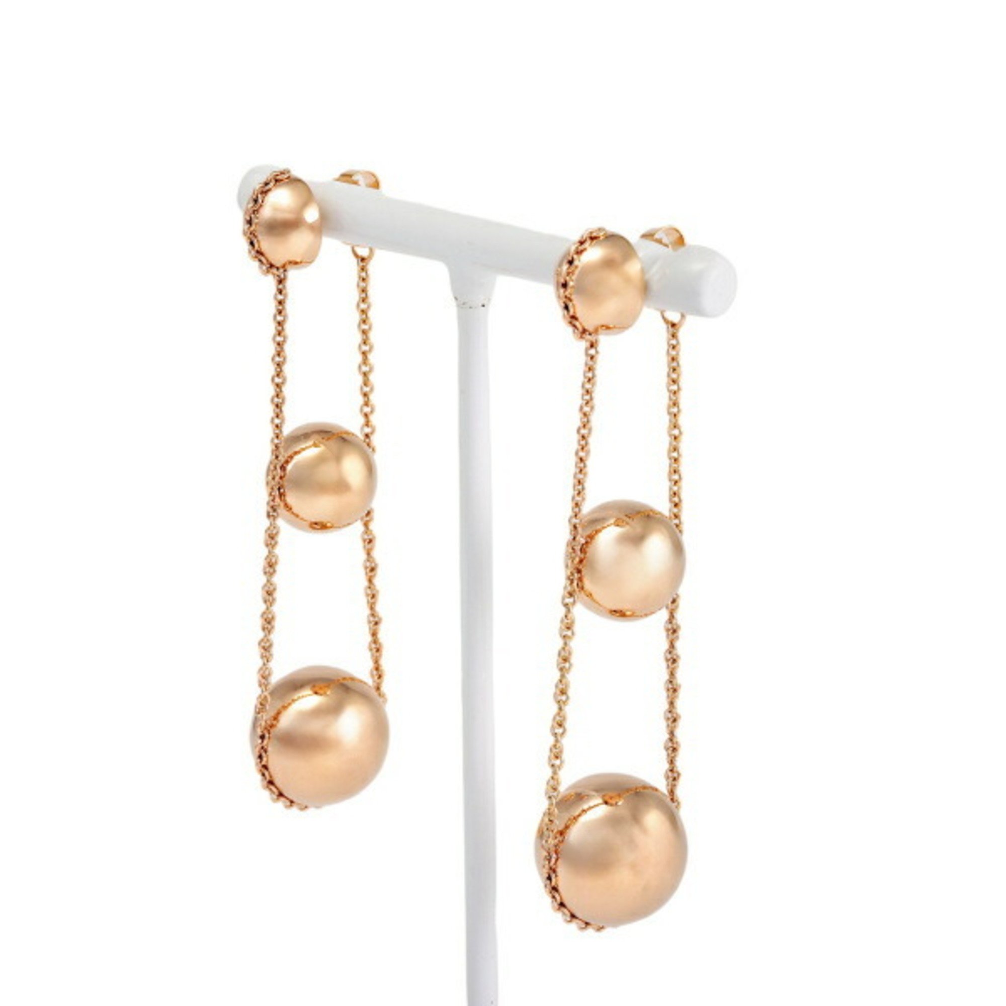 Tiffany HardWear Triple Drop 18k Rose Gold Earrings