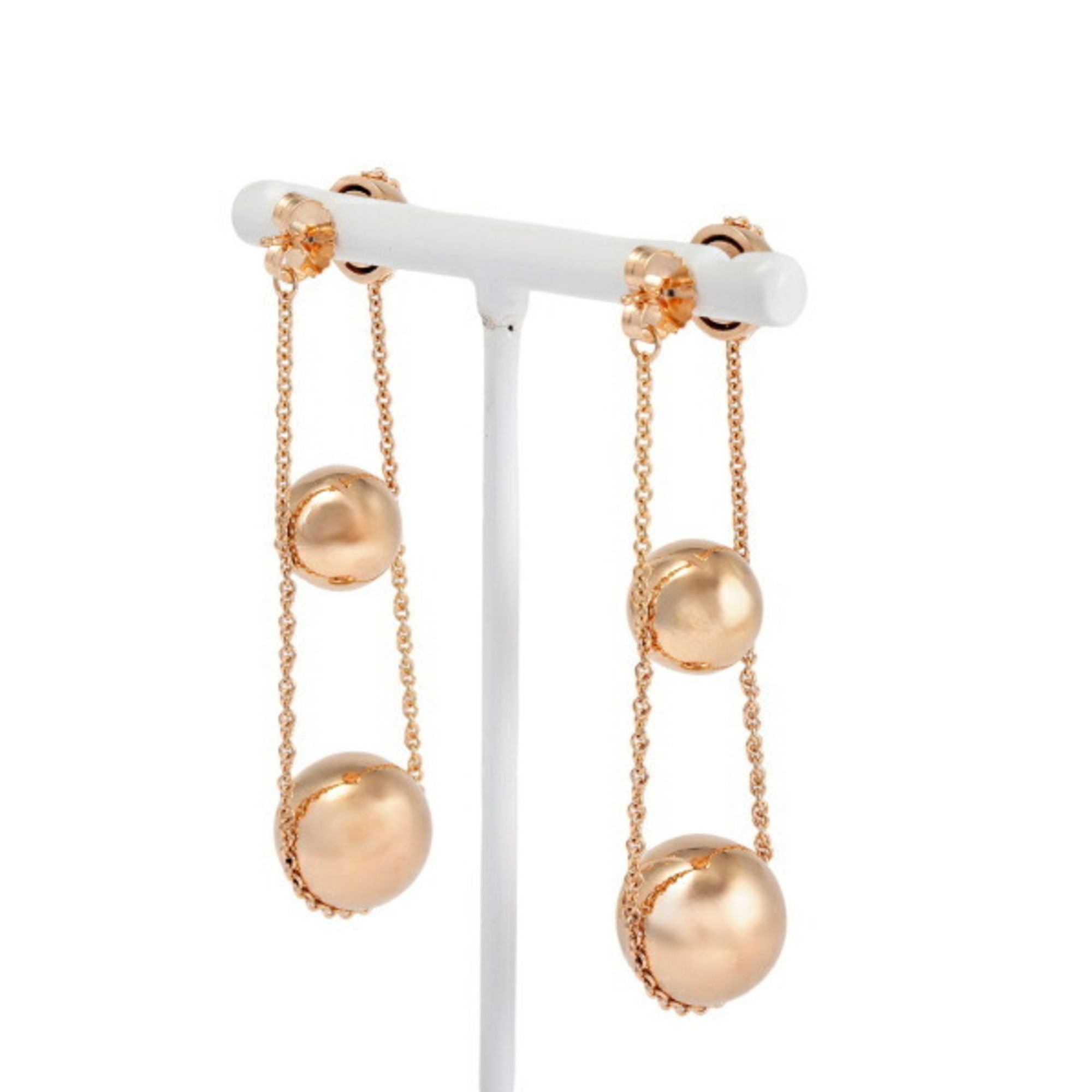 Tiffany HardWear Triple Drop 18k Rose Gold Earrings