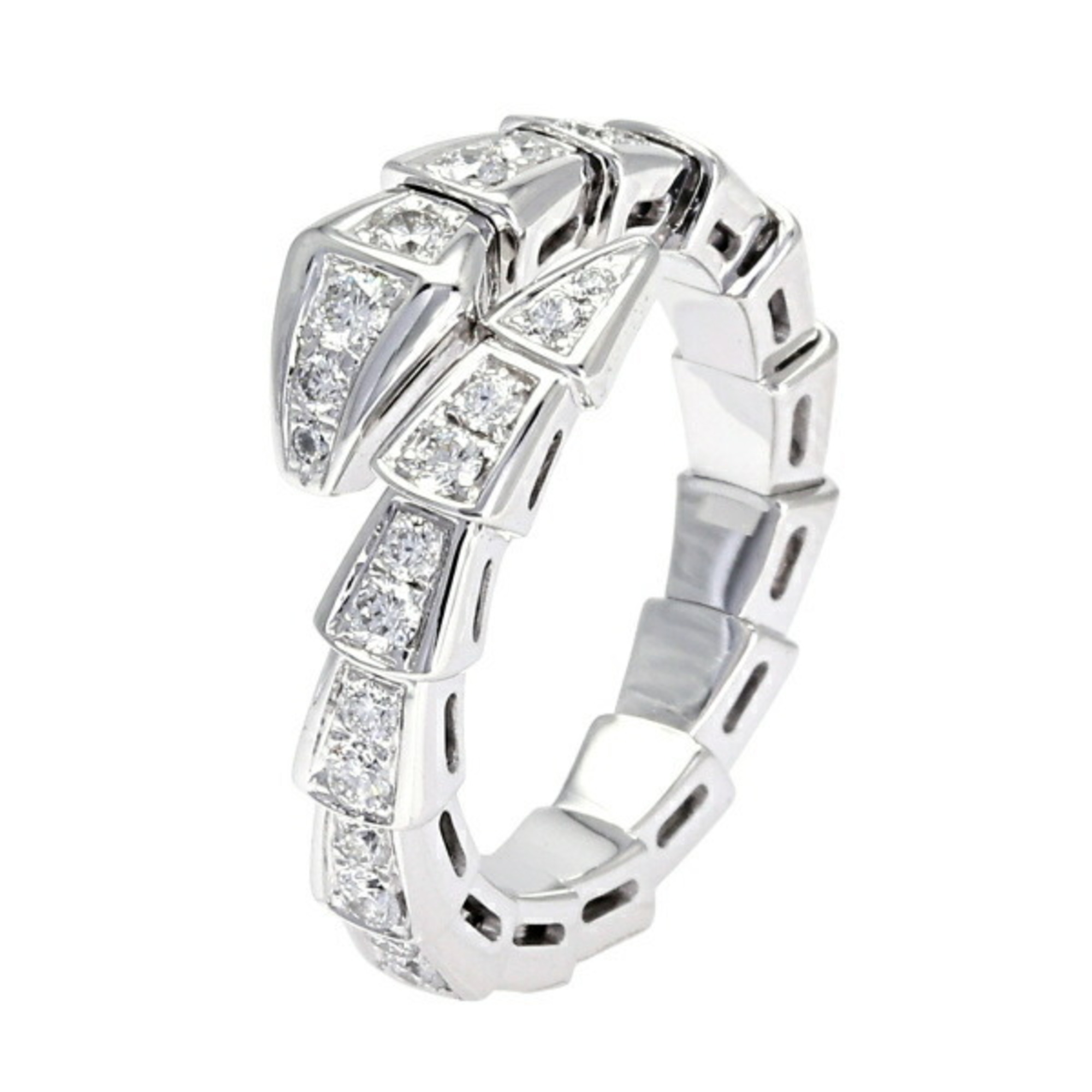 Bvlgari Serpenti (Viper) S K18WG White Gold Ring