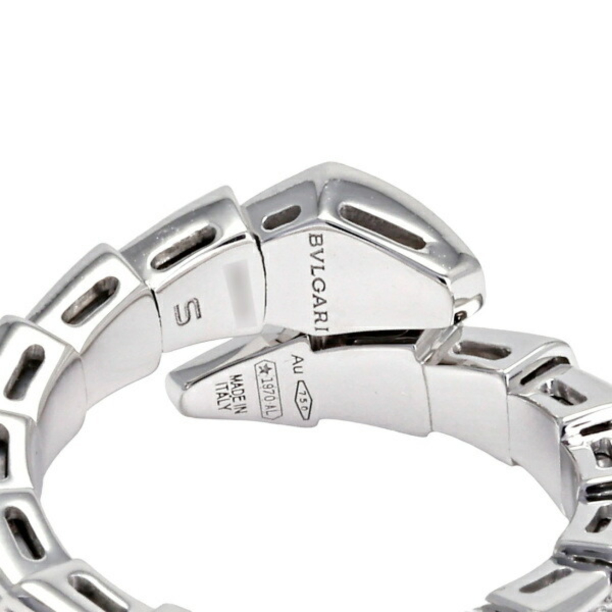 Bvlgari Serpenti (Viper) S K18WG White Gold Ring