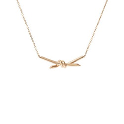 Tiffany Knot 18k Rose Gold Necklace