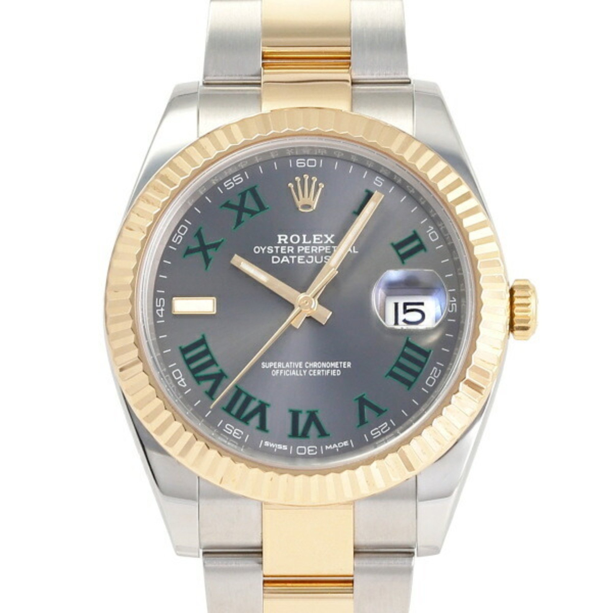 Rolex ROLEX Datejust 41 126333 Slate Green Roman Dial Wristwatch Men's